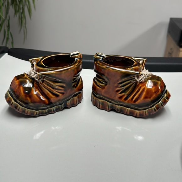 Vintage ceramic boots ( Ashtray ) 1950-60 from Japan like new - Picture 3 of 10
